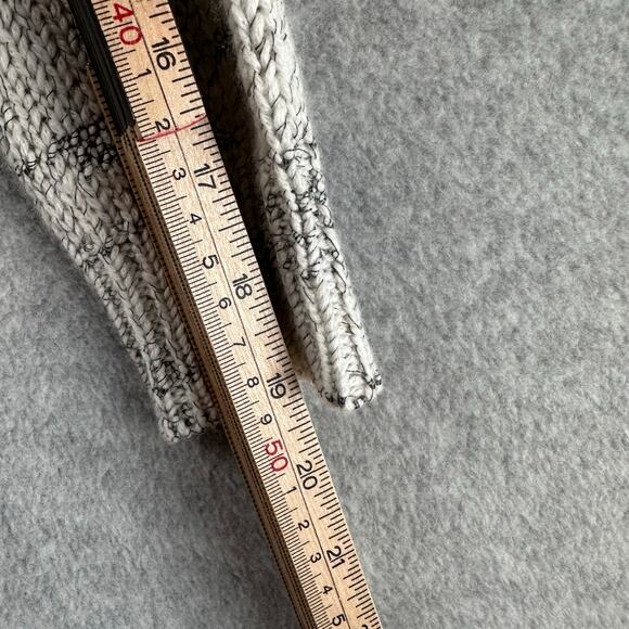 Alice + Olivia Knit Sweater Size S Gray Marled Round Neck Wool Blend Pullover - Picture 9 of 10